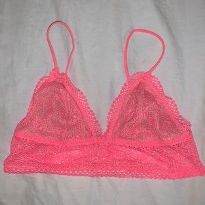 Neon pink Victoria’s Secret bralette